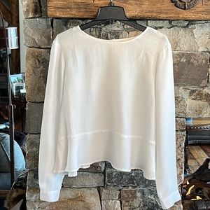 White peplum blouse